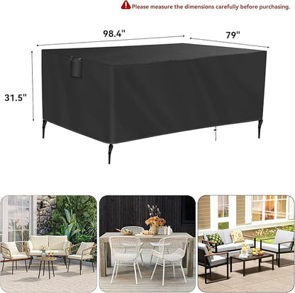 TUOKING Outdoor Furniture Covers Heavy-Duty 420D Waterproof Cover, All-Weather - Image 2