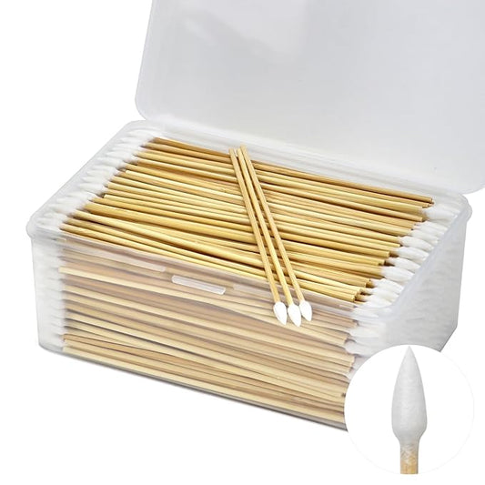 500PCS 6" Gun Cleaning Swabs in Storage Box by PINGMIC
