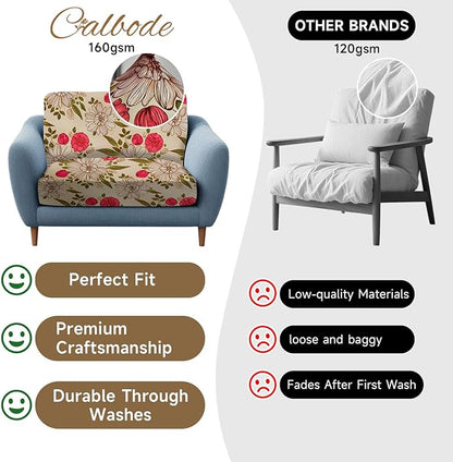 12Pcs Stretch Patio Cushion Cover, Floral Couch & Sofa Slipcovers - Image 4