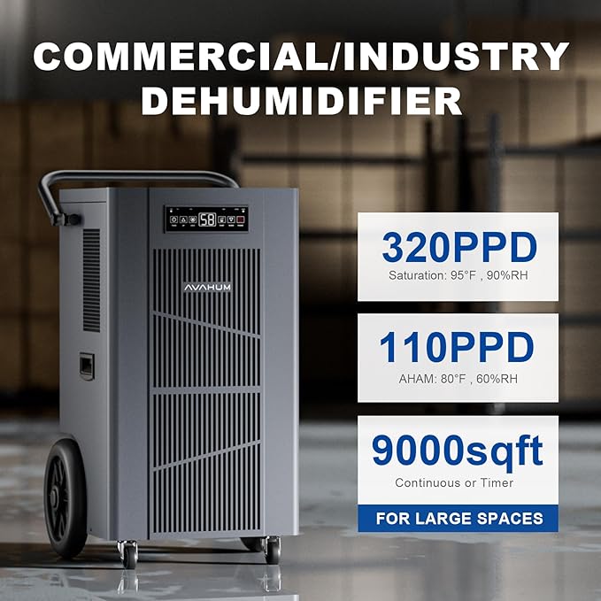 320 Pint Commercial Dehumidifier - Image 2