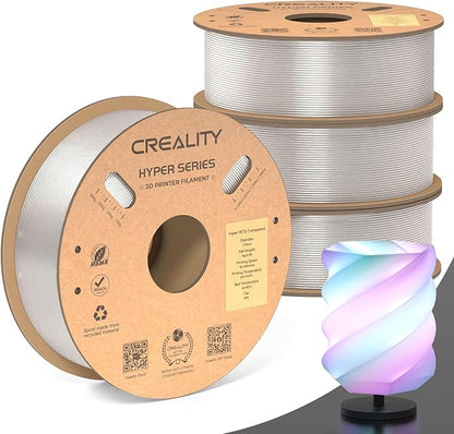 Creality Hyper PETG Filament Clear-Christmas Decor, High Speed 30-600mm/s 3D by Creality