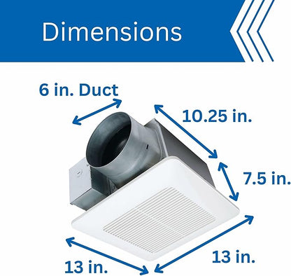 Panasonic FV-1115VQ1 WhisperCeiling DC Ventilation Fan, 110-130-150 CFM - Image 7
