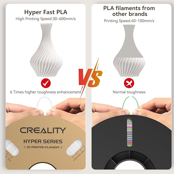 Creality 3D Printer Filament PLA 1.75mm 2KG, Creality Official Hyper PLA - Image 3