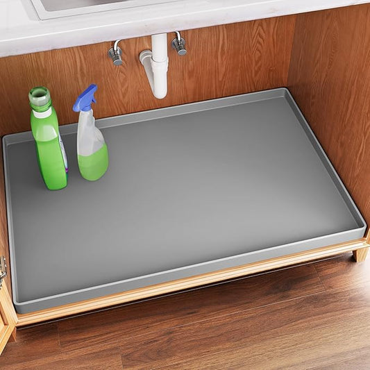 FLATO Waterproof Under Sink Mat 37" x 19" Shelf Liner by Unknown