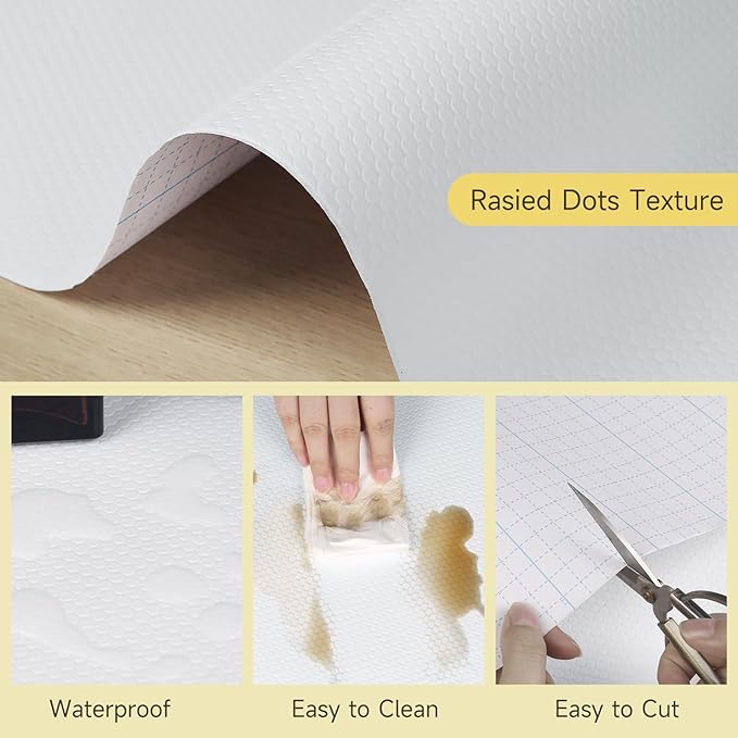 WochiTV Adhesive Shelf Liner 23.6 X 240 Inches Peel and Stick Kitchen Liner - Image 3