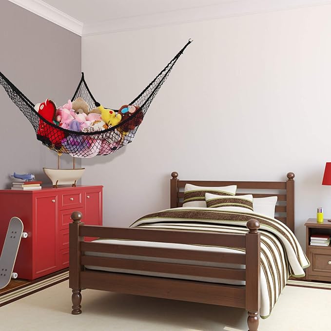 Stuffed Animal Hammock, Jumbo Toy Storage Net 83" Wall Sling Corner Extra Large - Image 7