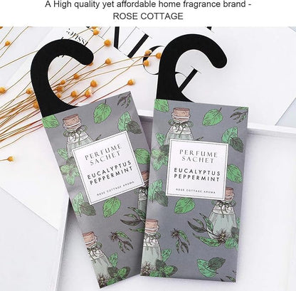 ROSE COTTAGE Large 12 Packs Eucalyptus Peppermint Hanging Closet Air Freshener - Image 8