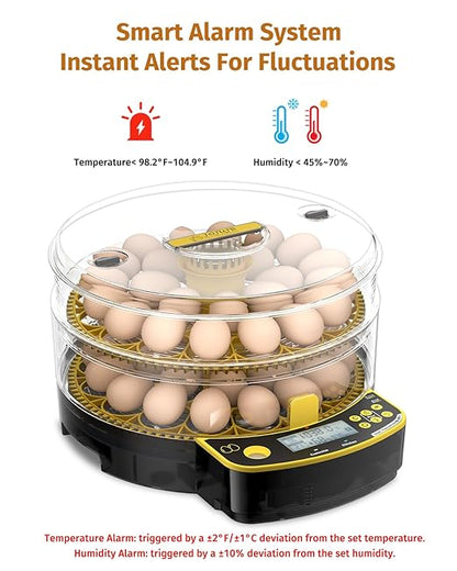 Egg Incubators for Hatching Eggs, Double-Layer 48 Egg Incubator - Image 3