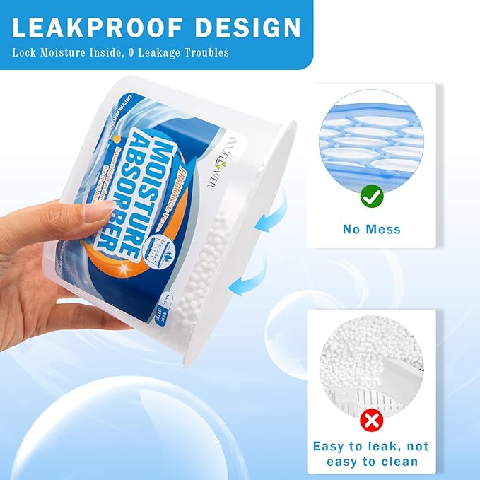 12-Pack Moisture Absorber, 9.8 oz, Traps Moisture & Humidity, Portable - Image 4