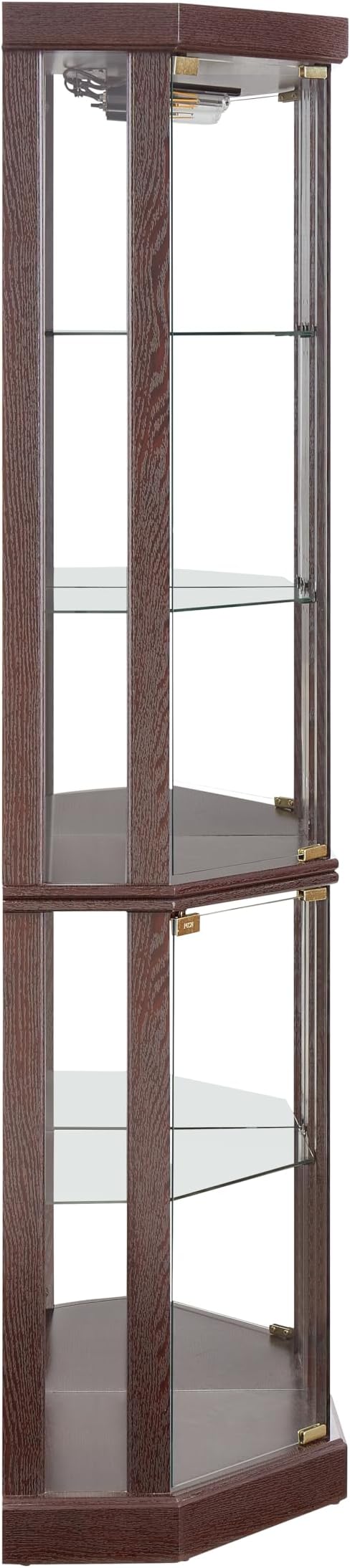 Elegant Corner Curio Cabinet - Image 5