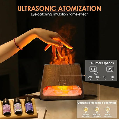 SALKING 2-in-1 Himalayan Salt Lamp Diffuser, Cool Mist Humidifier, Aromatherapy - Image 4