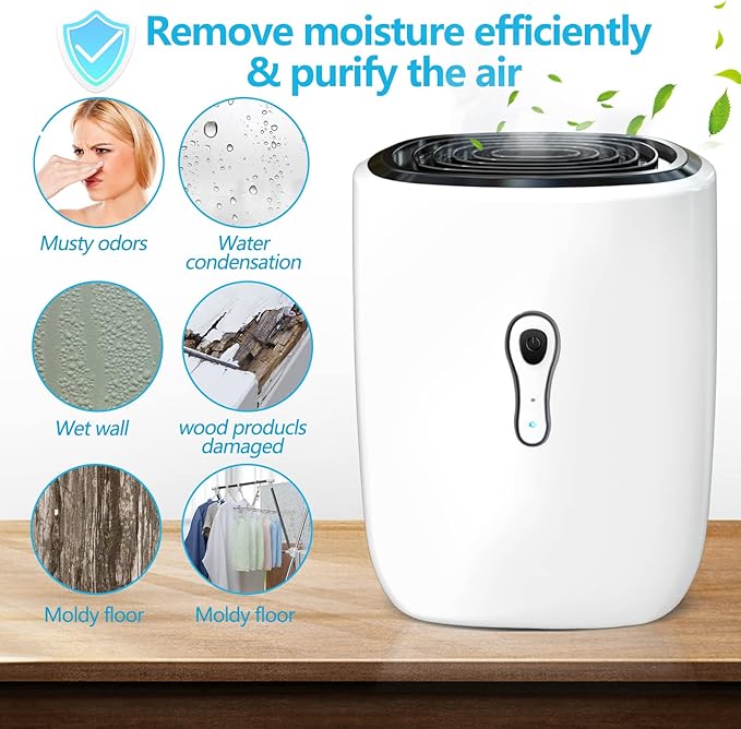 Dehumidifiers for Home 27oz Small Auto Shut off Dehumidifiers - Image 2