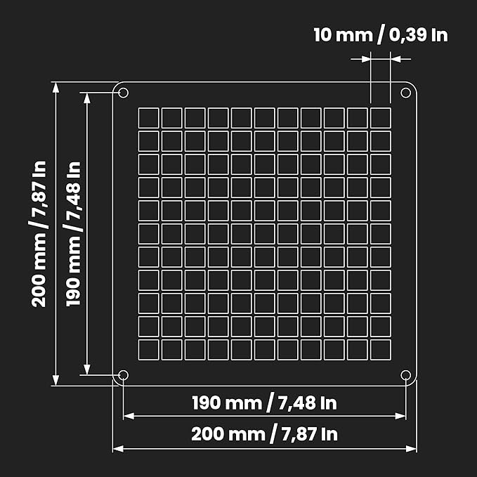 Repa Market 8" x 8" Inch Galvanized Steel Rectangular Crawl Space Vent Grid - Image 2