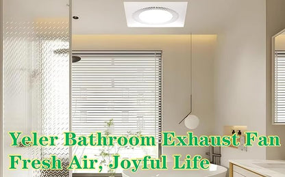 Bathroom Exhaust Fan with Light DC Energy-Saving Bathroom Ventilation Fan - Image 5