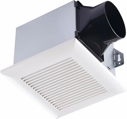 Tech Drive Bathroom Exhaust Fan 80 CFM, 0.8 Sone, 4-Inch Duct, No Attic Access by TechDrive