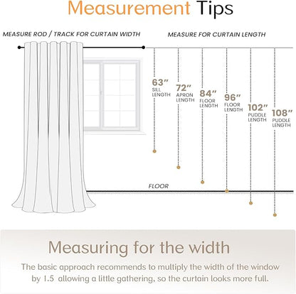 Dreaming Casa Solid Sheer Curtains 96 Inches Long Ivory Rod Pocket Voile - Image 9