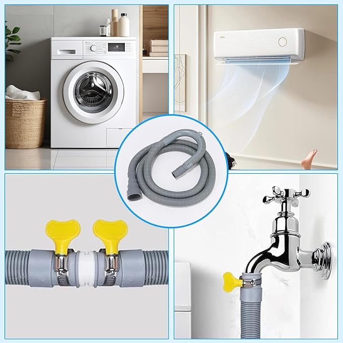PinkCross Universal Washing Machine Drain Hose Extension, Flexible Washer & - Image 6