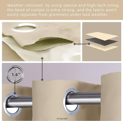 DIVA EN CAMINO DEC Waterproof Outdoor Curtain W105 x L84 - Image 3