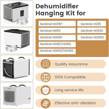 Heavy-Duty Hanging Kit Easily Raises And Lowers Dehumidifier, Helps Reduce - Image 2