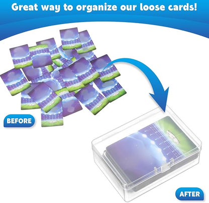 Vicenpal 36 Pcs Playing Card Boxes Clear Plastic Deck Cases Trading Card - Image 4