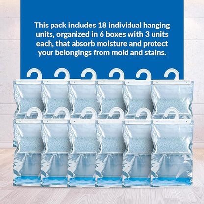 HUMYDRY Hanging Moisture Absorber Bags, 6 Packs of 3 Unscented 15.9 Oz - Image 3