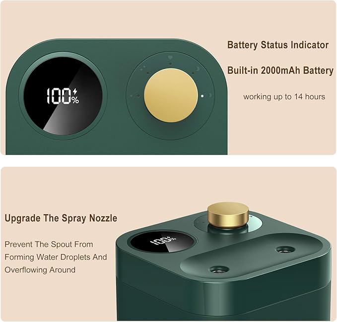 Portable Cordless Plant Humidifier 800ml Orfonbi, Battery Operated Small Cool - Image 3