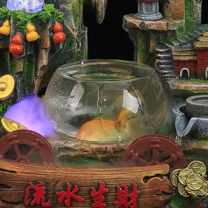 Tabletop Fountains Desktop Fountain Indoor Fountain Bonsai Water Feature Home - Image 5