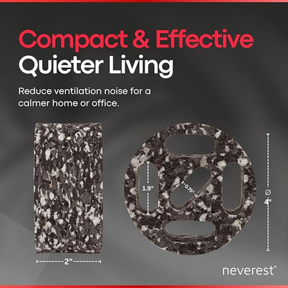 neverest® ESD 4 in Inline Duct Fan Silencer – Quiet HVAC Duct Noise Reducer - Image 3