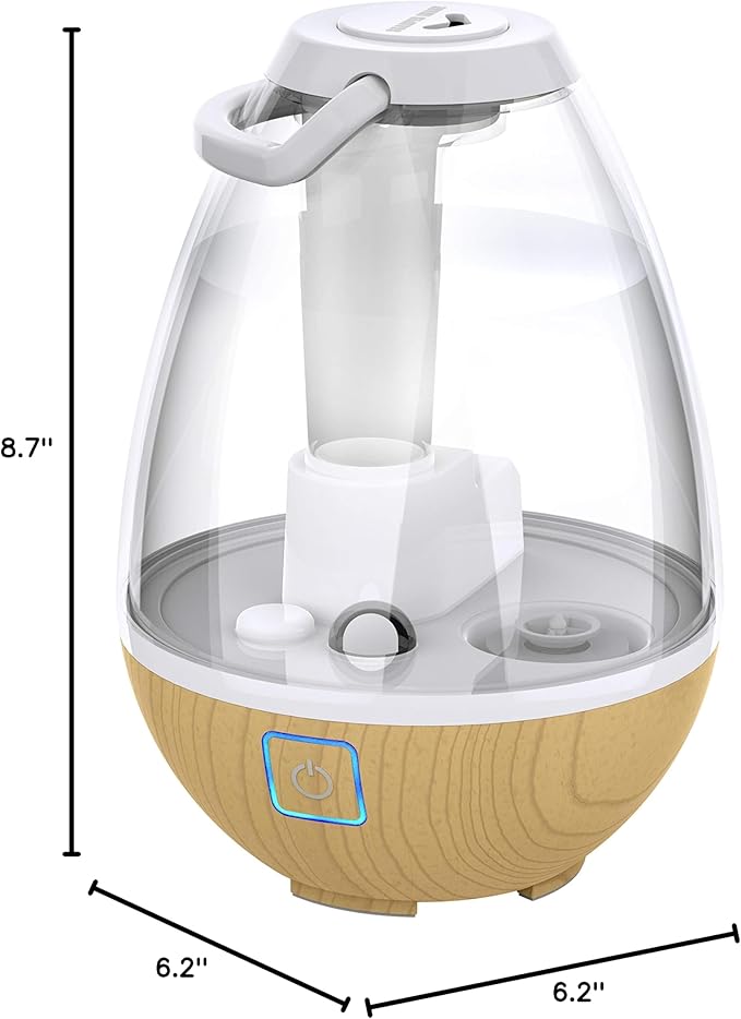 Sharper Image UHT1-SI Ultrasonic Cool Mist Humidifier, 0.4 Gallon Water Tank - Image 8