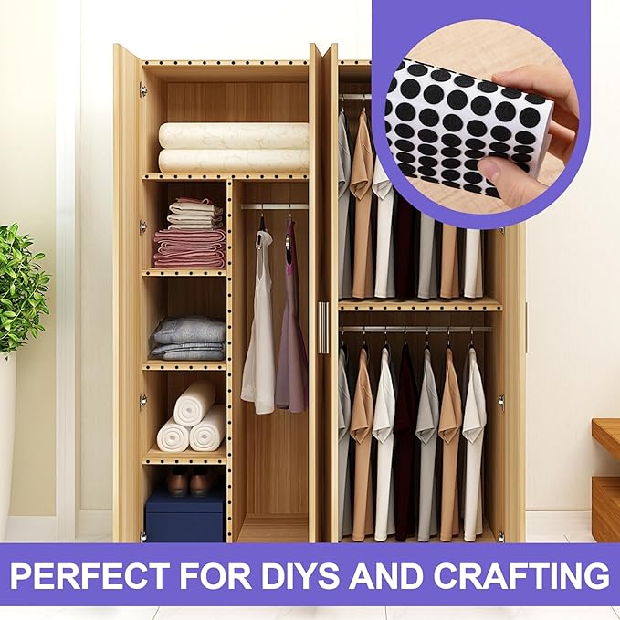 456 Pcs Small Felt Furniture Pads, Self-Adhesive EVA Foam Dot Circles, Round - Image 6