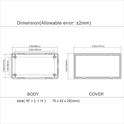 LeMotech Project Box 10 Pieces ABS Plastic Electrical Project Case Small - Image 7