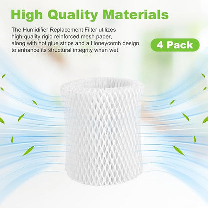 4 Pack Humidifier Wicking Replacement Filter Compatible - Image 2