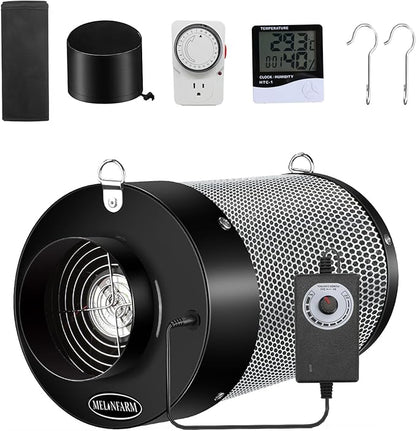 MELONFARM 4 inch Air Carbon Filter Smelliness Control by MELONFARM