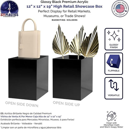 Marketing Holders Glossy Black Acrylic Display Box - Image 3