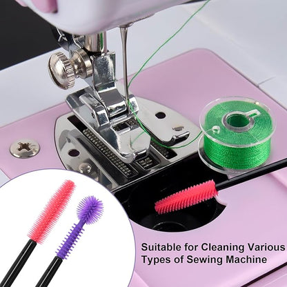 12pcs Silicone Crevice Cleaning Brushes, 3 Styles Small Sewing Machine Cleaner - Image 3