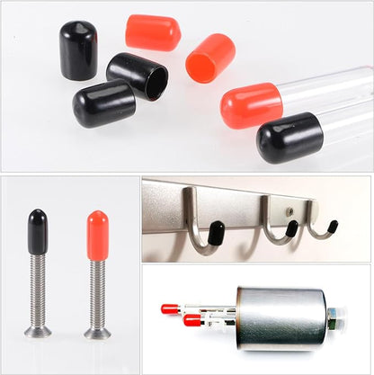uxcell 20pcs Rubber End Caps 12mm ID Vinyl PVC Round Tube Bolt Cap Cover Screw - Image 5