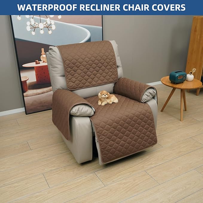 Eismodra Waterproof Recliner Chair Covers - Image 7