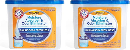 Arm & Hammer Fragrance Free Refillable Moisture Absorber and Odor Eliminator 14 by ARMHAMMER