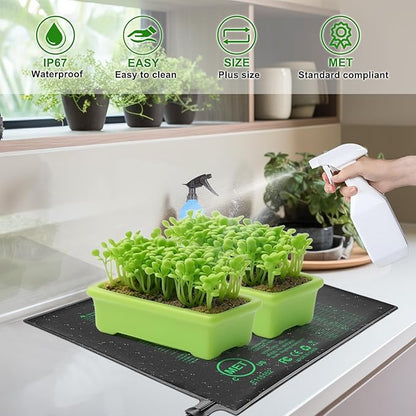 Seedling Heat Mat 20" x 20.75" Warm Hydroponic Plant - Image 7