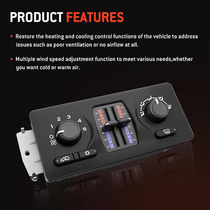 599-210XD Climate Control Module AC Control Panel Fit - Image 7