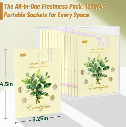 MR.A 13 Packs Eucalyptus Scented Sachets, Fragrance Sachet Bags - Image 5
