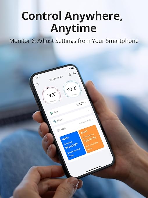 LUXBIRD WiFi Temperature & Humidity Controller LTC-318-W, Smart Thermostat - Image 4