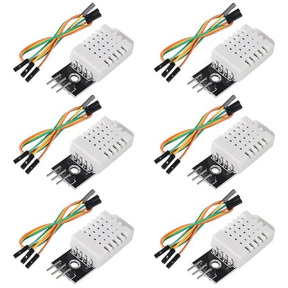 6pcs DHT22 Digital Temperature and Humidity Sensor Module AM2302 Temperature by AEDIKO