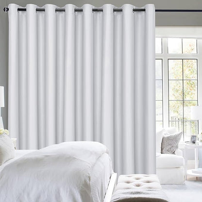 Hiasan Patio Sliding Door Curtain Panel, Bedroom Partition, Shared Office Space by Hiasan