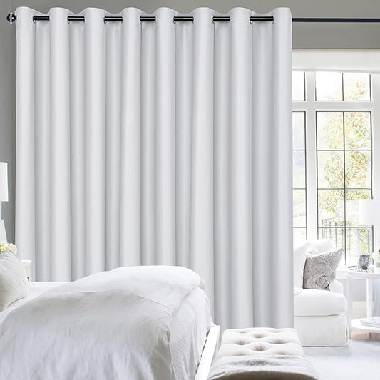 Hiasan Patio Sliding Door Curtain Panel, Bedroom Partition, Shared Office Space by Hiasan
