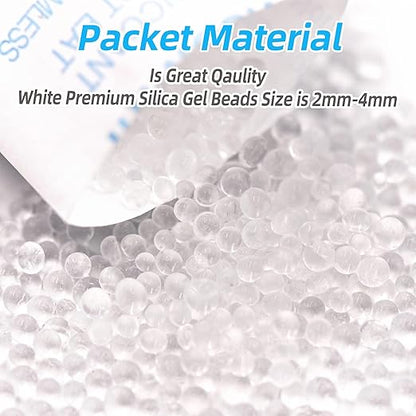 60Pcs 10 Gram Silica Gel Packs, Food Grade Moisture Absorbers, Silica Packets - Image 3