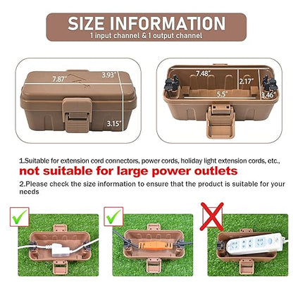 Hrensaw Small Weatherproof Electrical Connection Box, Outdoor Electrical Box - Image 2