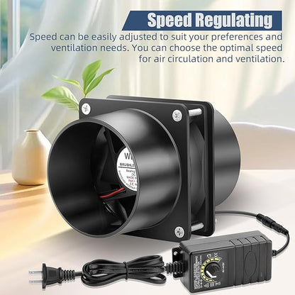 80mm x 25mm 3 Inch Duct Household Ventilation 12V Exhaust Fan - Image 2