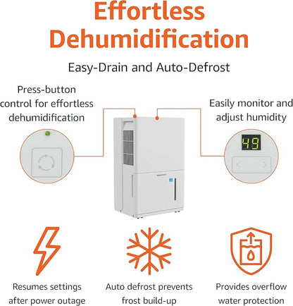 Amazon Basics 50-Pint Large Dehumidifier - Image 2