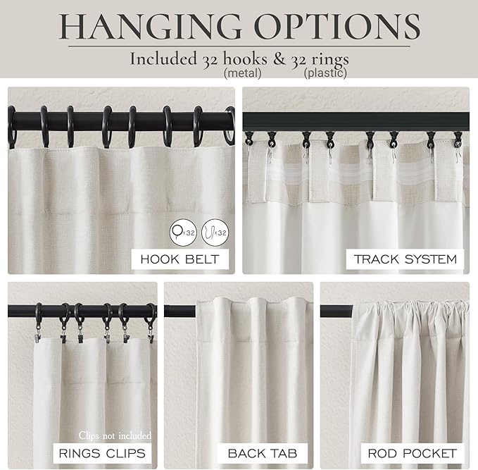 Black Out Curtains 54 Inch Long, Elegant Short Summer Curtains - Image 4